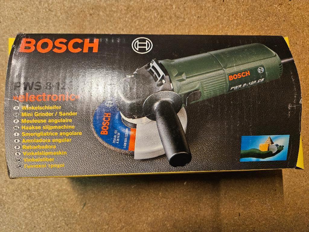 Haakse slijper Bosch PWS8-125CE nieuw, Doe-het-zelf en Bouw, Ophalen of Verzenden, Nieuw, 700 tot 1000 watt, Haakse handslijpmachine