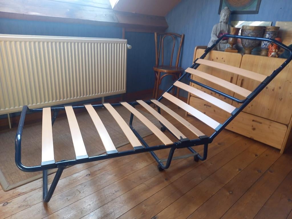 lit pliant, Ophalen, Gebruikt, Blauw, 190 cm of minder