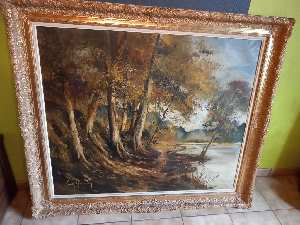 grande peinture Emile Lammers, Antiquités & Art, Enlèvement