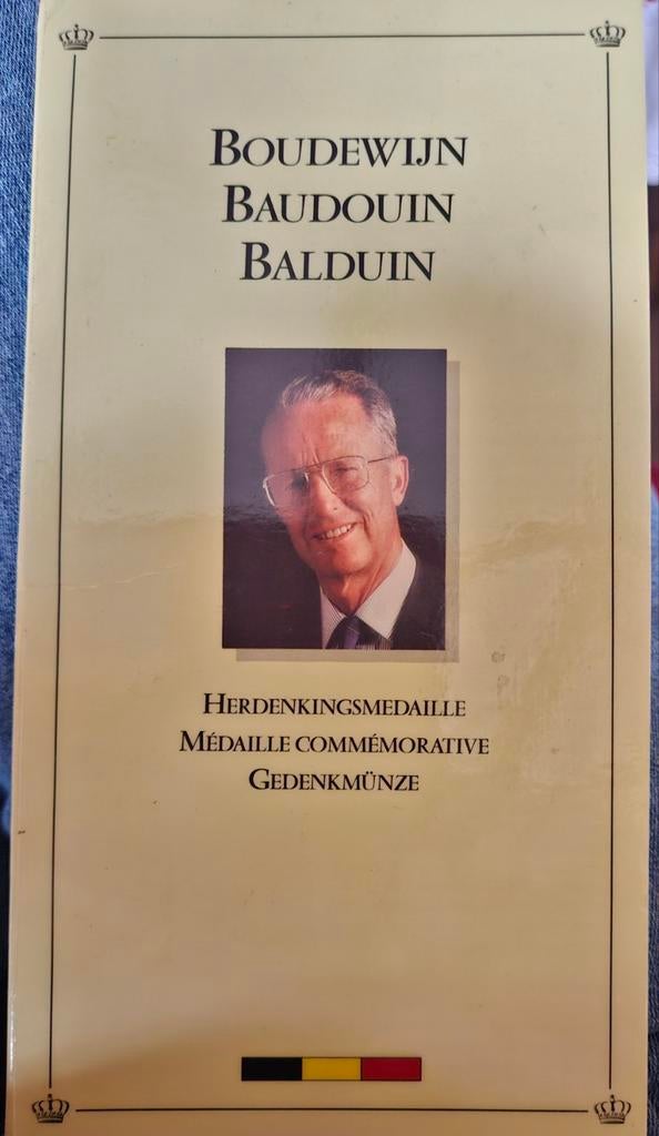 Koning boudewijn. Zilveren munt, Ophalen of Verzenden