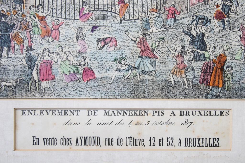 Ontvoering van Manneken-Pis te Bruxelles in 1817, Antiek en Kunst, Ophalen of Verzenden