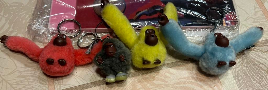 4 Kipling aapjes/sleutelhangs., Ophalen of Verzenden, Gebruikt, Knuffel of Figuurtje