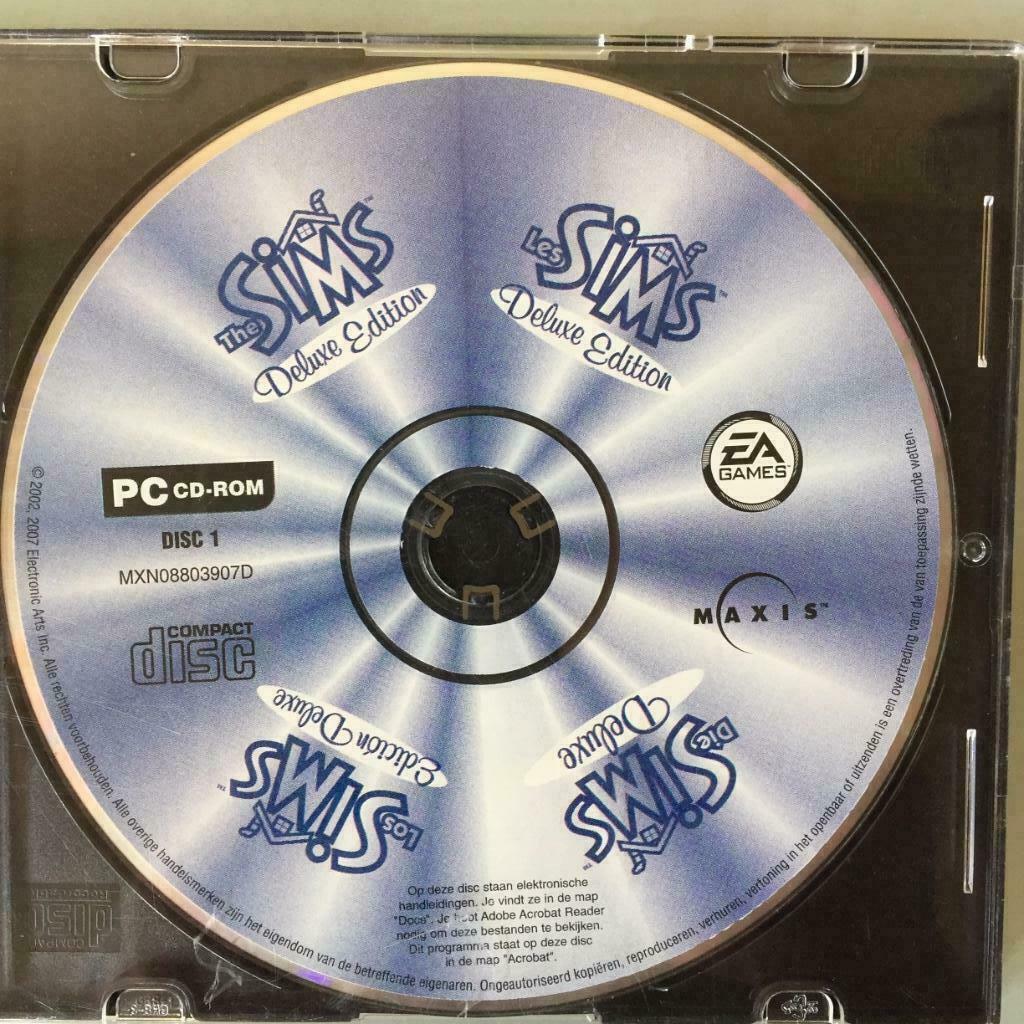 PC CD-ROM The Sims Deluxe Edition, Disc 1 EA Games, Ophalen of Verzenden, Gebruikt, Eén computer