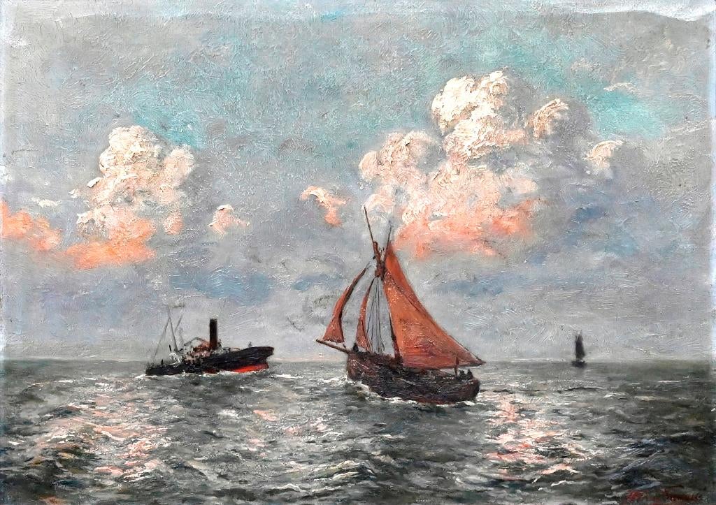 Marine van Frans Simons, Antiek en Kunst, Ophalen