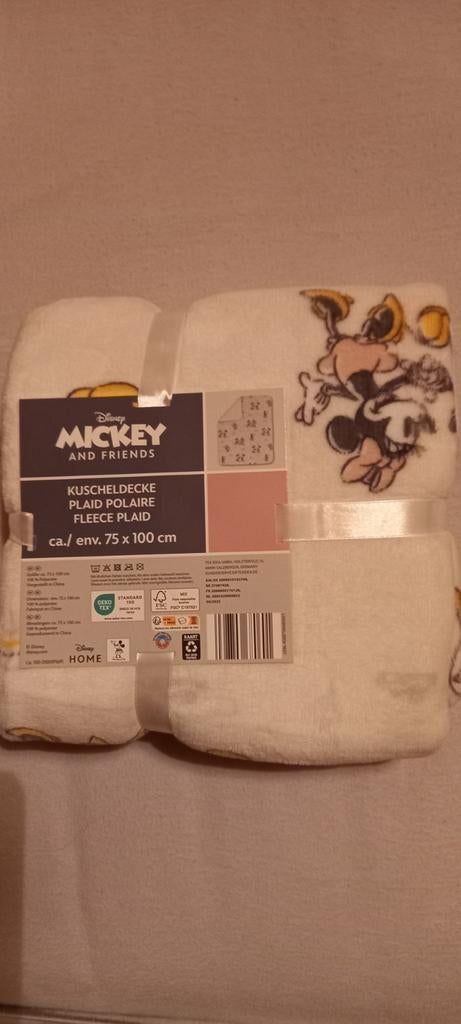 Nieuw Disney babydeken 75/100, Neuf, Garçon ou Fille, Enlèvement ou Envoi, Couverture ou Couette
