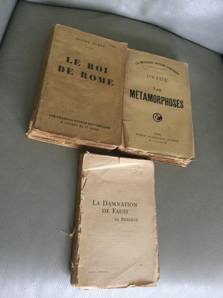 "ROI DE ROME-AUBRY"LES METAMORPHOSES-OVIDE"DANNATION FAUST", Antiquités & Art, Enlèvement ou Envoi, AUBRY/OVIDE