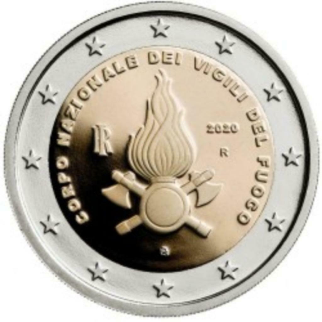2 euro Italie 2020 'Brandweer', Postzegels en Munten, Ophalen of Verzenden, Italië, 2 euro, Losse munt