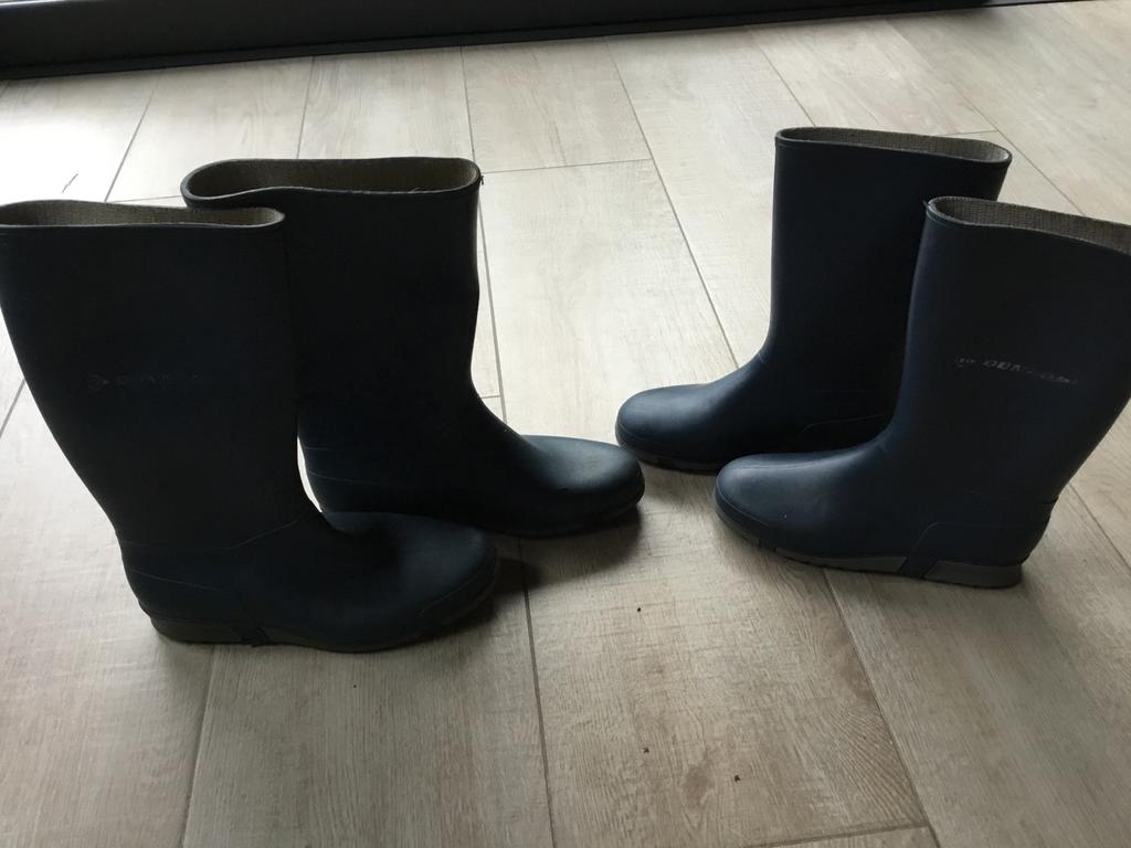 Bottes  Dunlop taille 34 et  38 10,00€ la paire, Enlèvement, Comme neuf, Bottes