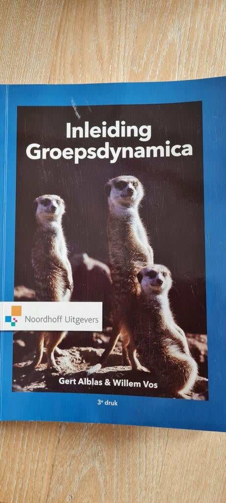 Willem Vos - Inleiding groepsdynamica, Livres, Psychologie, Comme neuf, Enlèvement ou Envoi