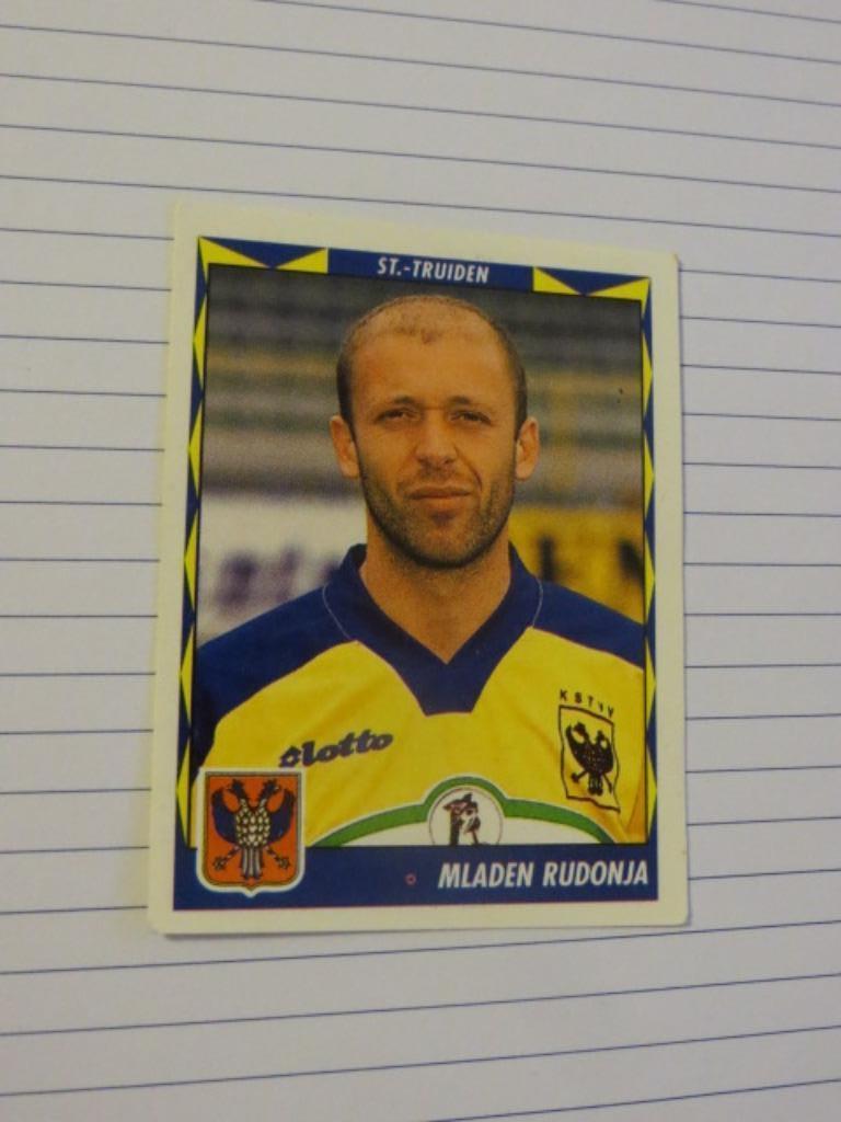 Voetbal : Sticker Football 99 :  Mladen Rudonja - STVV, Enlèvement ou Envoi, Neuf, Affiche, Image ou Autocollant