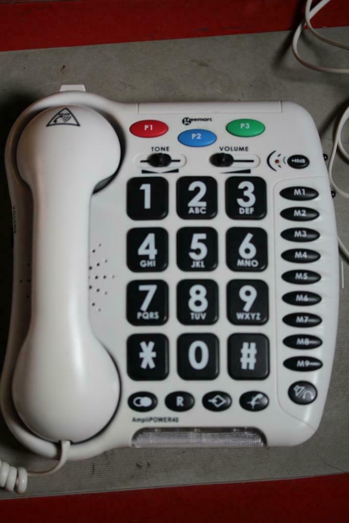 Geemarc amplipower 40 extra luide "bejaardentelefoon", Telecommunicatie, Vaste telefoons | Niet Draadloos, Gebruikt, Verzenden