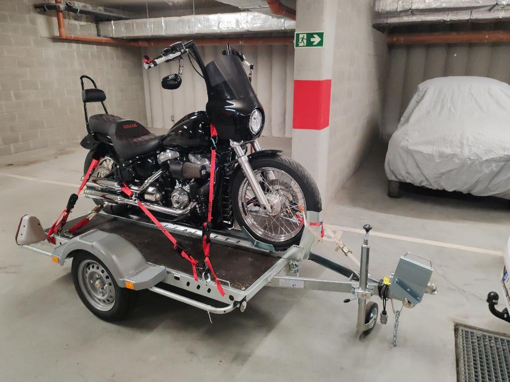 Remorque basculante moto, quad ou tracteur à louer, Autos : Divers, Remorques, Enlèvement, Comme neuf