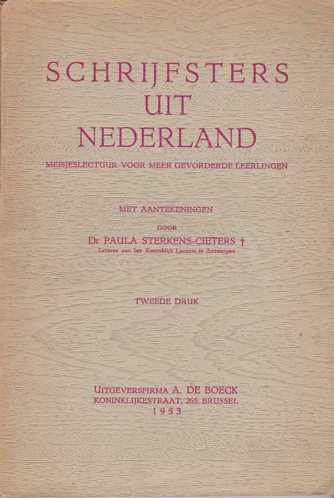 P. Sterkens, Schrijfsters uit Nederland., Ophalen of Verzenden, Gelezen, ASO, Nederlands