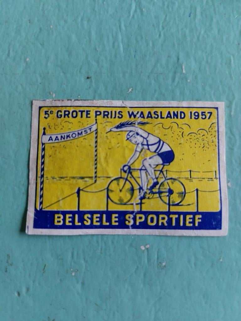 Lucifer etiket Belsele : 5e grote prijs Waasland 1957, Enlèvement ou Envoi