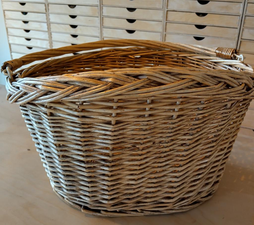 Grote rieten fietsmand, Fietsen en Brommers, Ophalen of Verzenden, Fietsmand