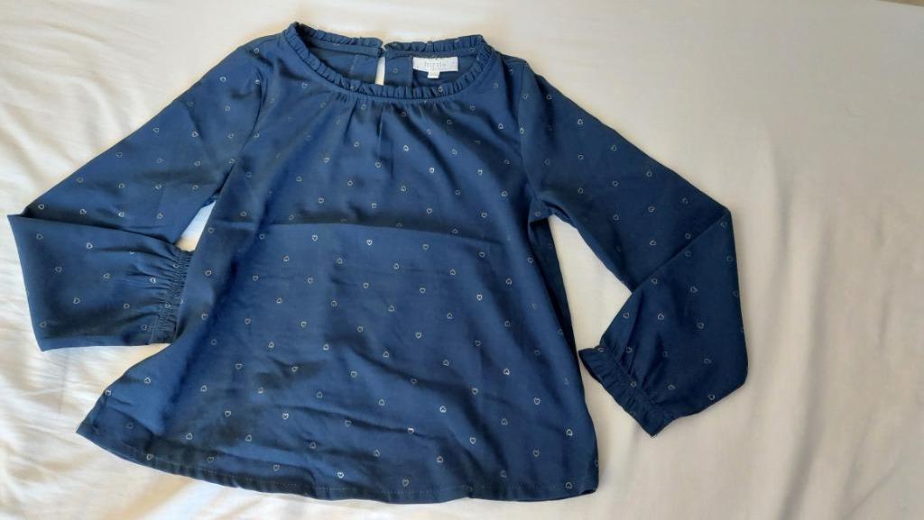 Blauwe bloes meisje winter zomer maat 128, Meisje, Overhemd of Blouse, Ophalen of Verzenden, Bel en Bo