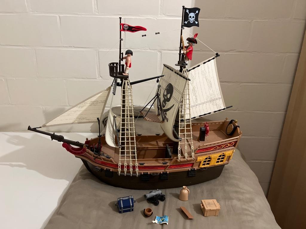 Playmobiel piratenboot groot, Enlèvement, Comme neuf