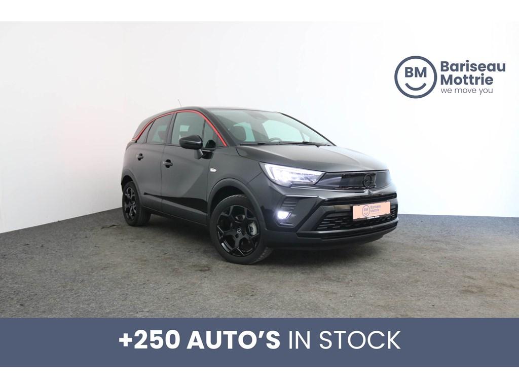 Opel Crossland 1.2 TURBO GS-LINE *BTW AFTREKBAAR*GPS*CARPLA, USB, Zwart, Handgeschakeld, 5 deurs