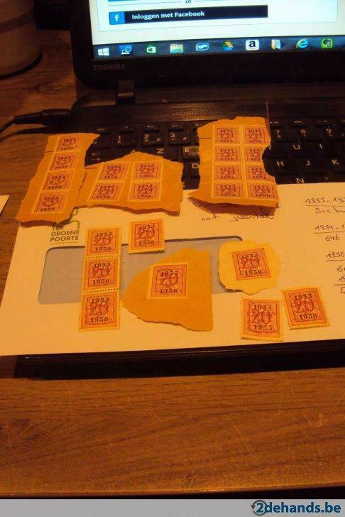 belgie voorafgestempelde postzegel