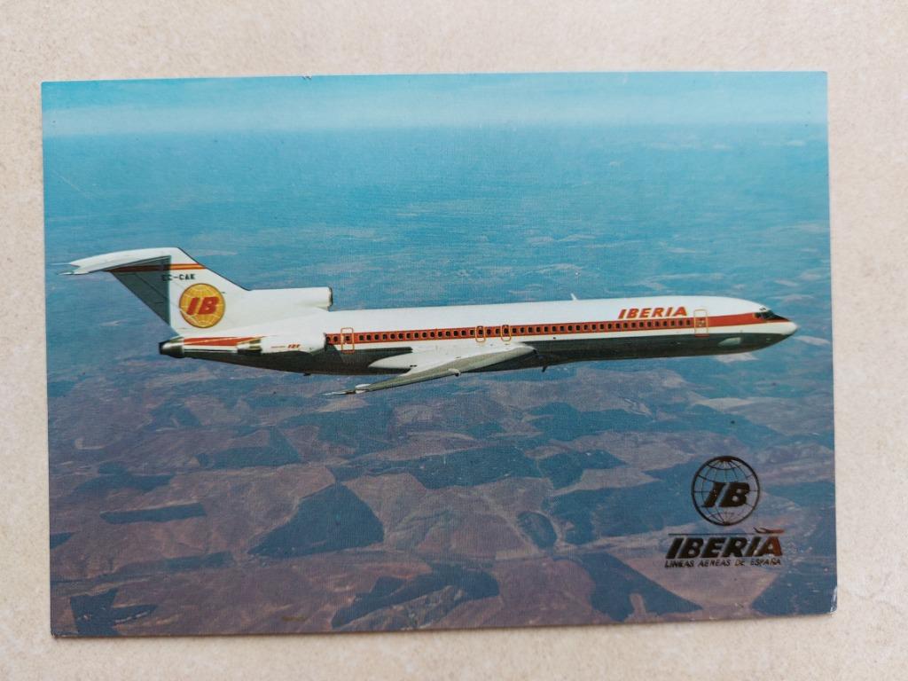 postkaart Boeing 727 /256 (Iberia), Envoi