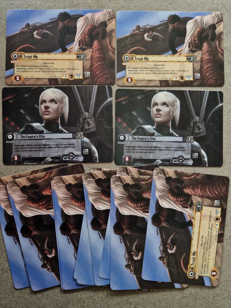Star Wars Lcg Jce The Card Game The Empire's Elite Trust Me, Ophalen of Verzenden, Zo goed als nieuw, FFG