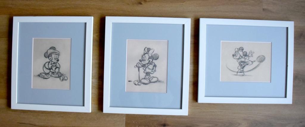 Mickey & Minnie Mouse schetsen, Verzamelen, Ophalen of Verzenden, Mickey Mouse, Zo goed als nieuw, Overige typen