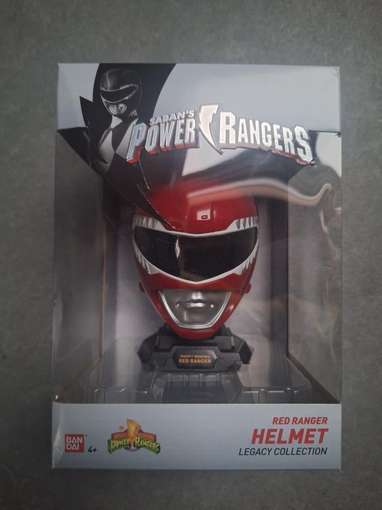 Power Rangers Legacy - Red Ranger helmet display - Bandai, Ophalen of Verzenden, Nieuw