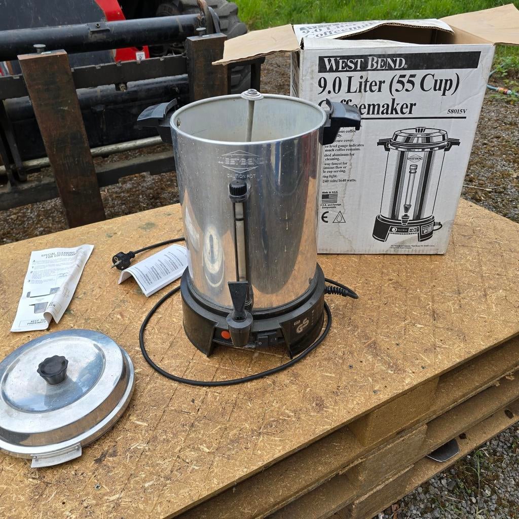 Coffeemaker waterkoker Horeca Percolator 55 kopjes foodtruck, Ophalen, Zo goed als nieuw