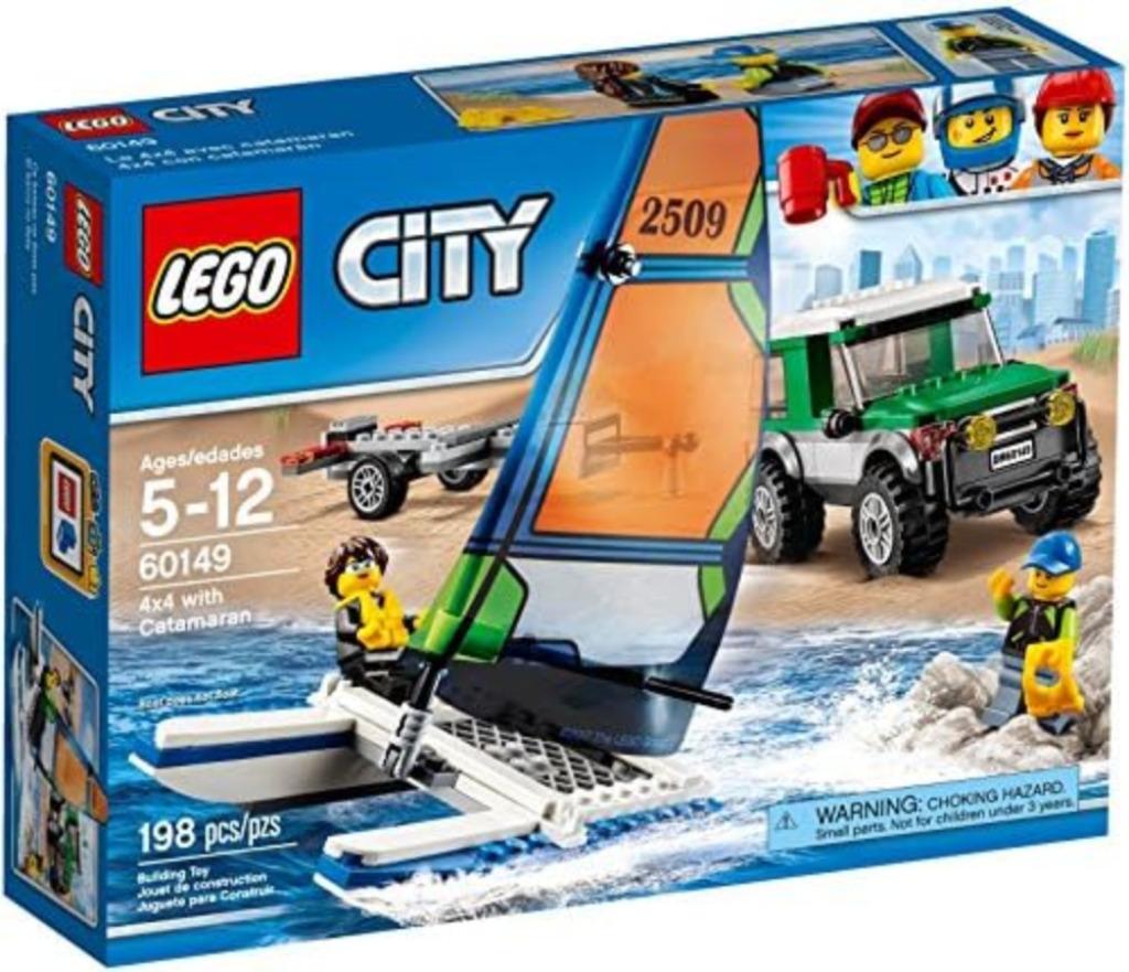 LEGO City Recreation 60149 4x4 with catamaran, Enlèvement ou Envoi, Comme neuf, Ensemble complet, Lego