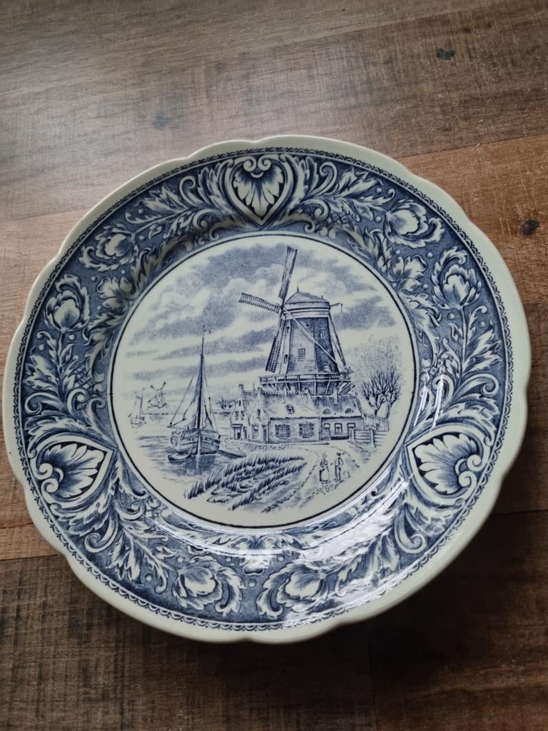 Assiettes bleues de Delft de Boch Belgium, Antiquités & Art, Antiquités | Assiettes décoratives & Carrelages, Enlèvement
