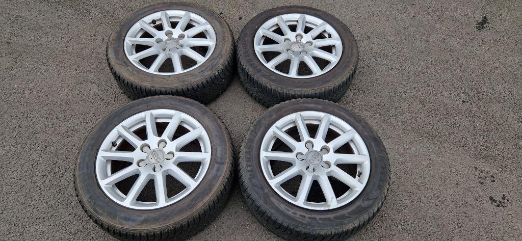 4 Jantes aluminium alu AUDI 205 55 R16 16P 16 POUCE 5 TROU, Enlèvement ou Envoi, Audi