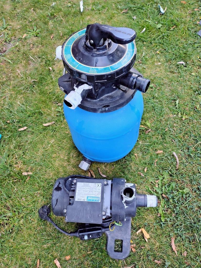 Zandfilterset Waterland gevuld met filterglas, Tuin en Terras, Ophalen, Gebruikt