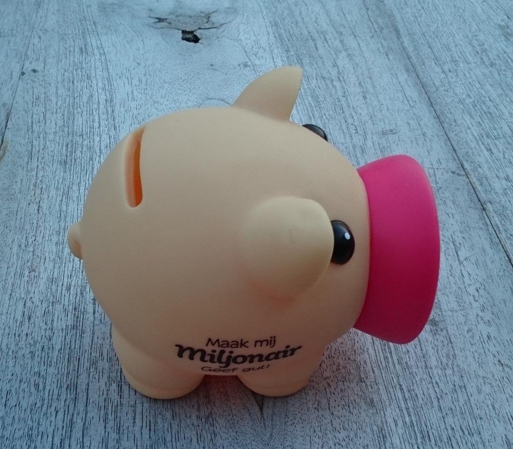 spaarpot spaarvarken Grappige tekst: Maak mij miljonair ..., Enlèvement ou Envoi, Neuf, Synthétique, Animal