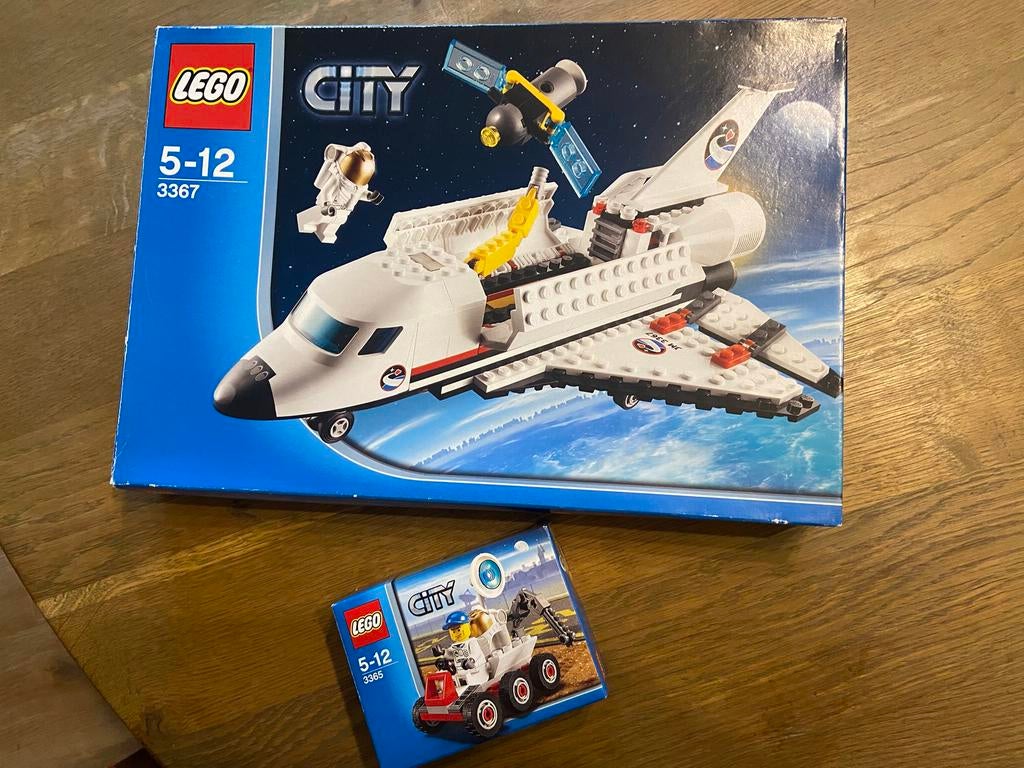 Lego City space shuttle en moon truck compleet, Enlèvement, Utilisé, Lego