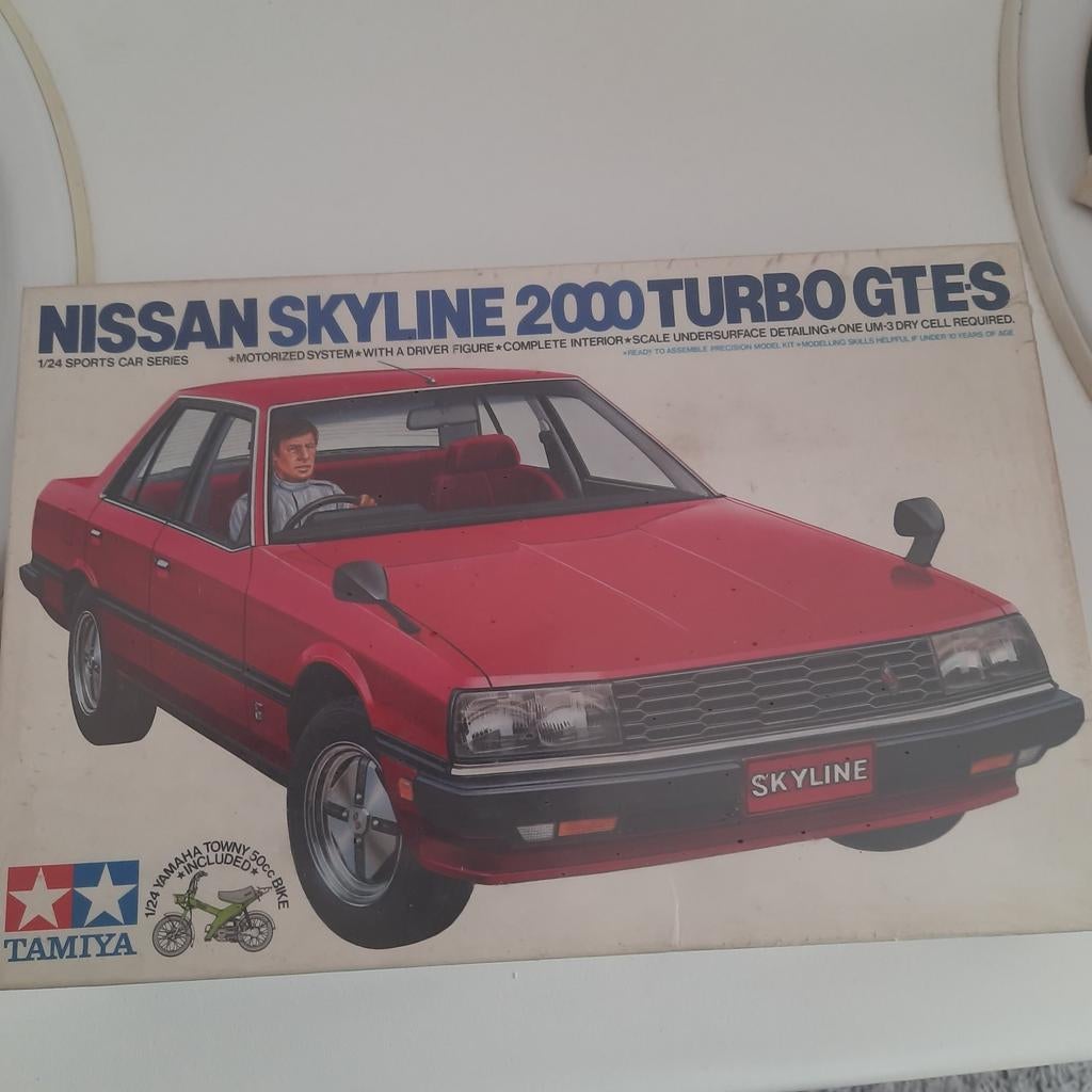 TAMIYA kit 1/24: NISSAN SKYLINE 2000 TURBO GT-ES*VINTAGE*NEW, Ophalen, Auto, Groter dan 1:32, Nieuw