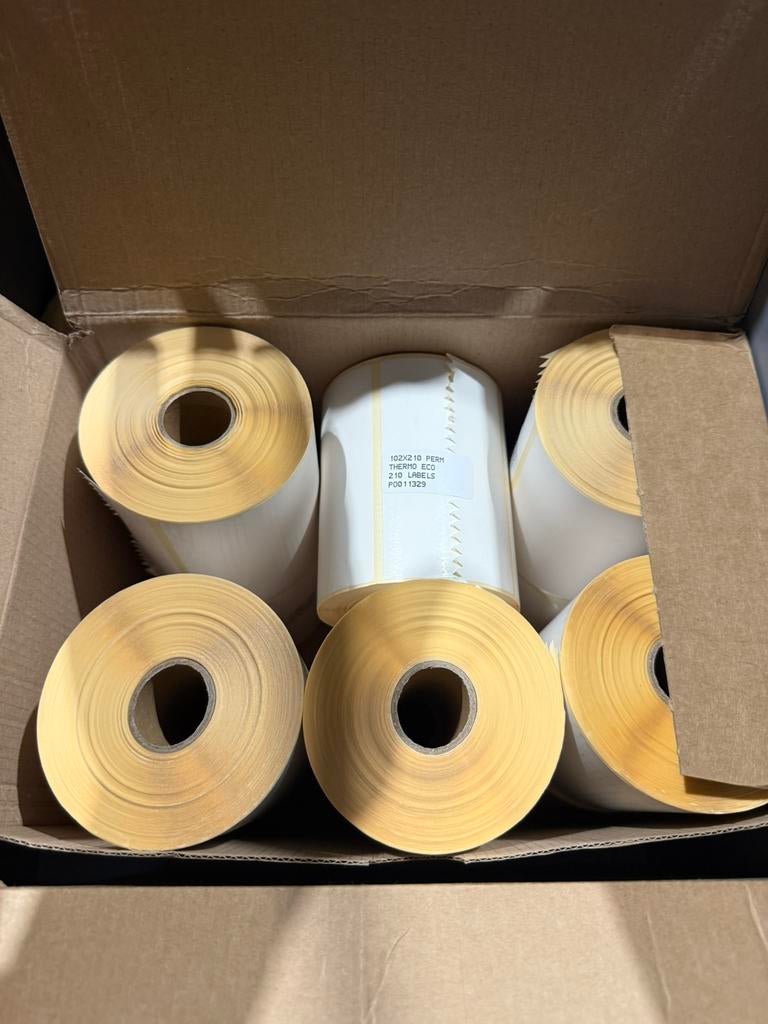 Thermo eco labels 102x210 30Rol, Informatique & Logiciels, Étiqueteuses, Enlèvement, Neuf