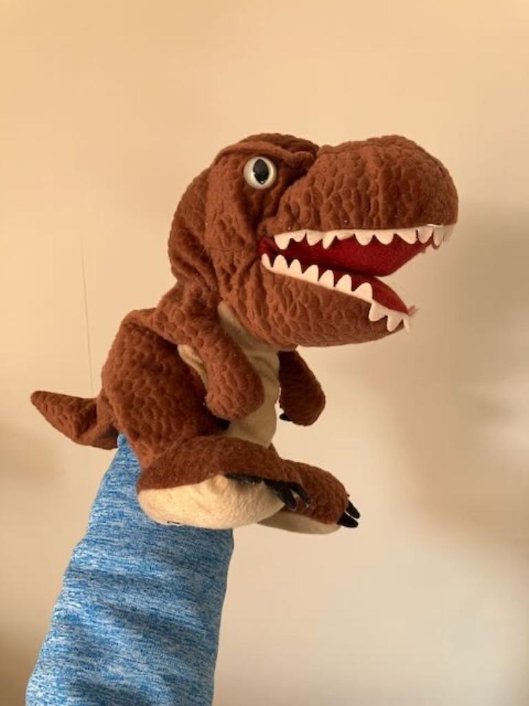 Handpop dino, Kinderen en Baby's, Ophalen of Verzenden, Zo goed als nieuw