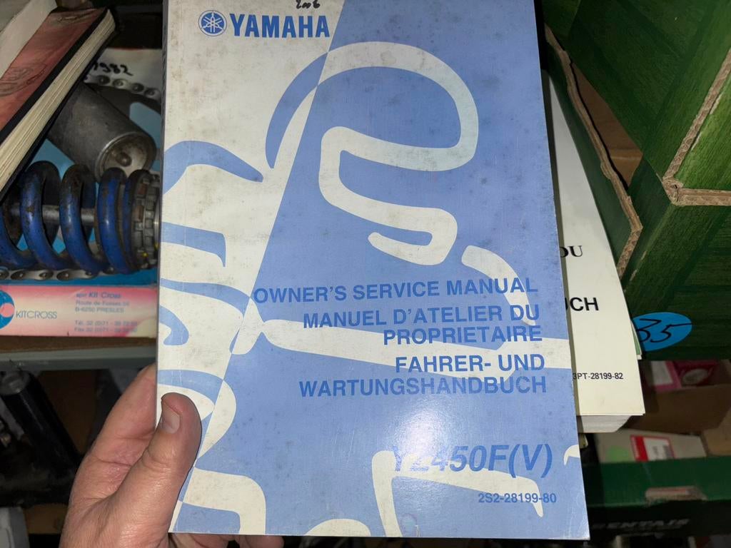 Yamaha YZF450 Manuel de service, Manuel de réparation, Motos, Enlèvement ou Envoi, Yamaha