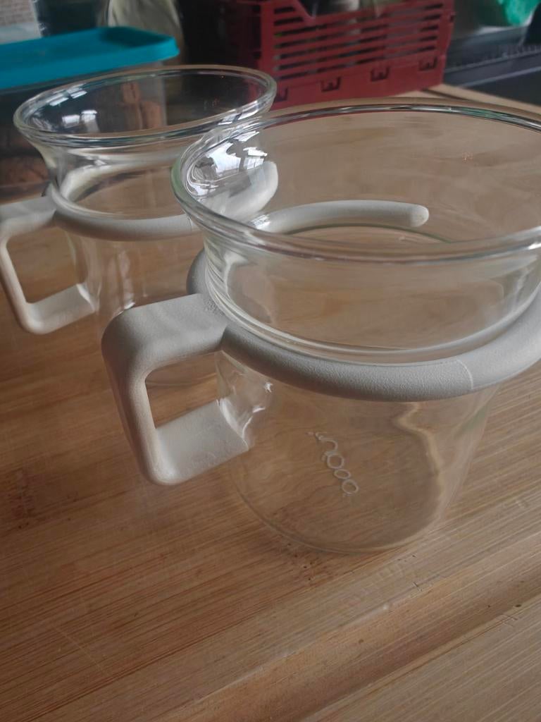 Retro glazen Bodum tasjes, Ophalen of Verzenden