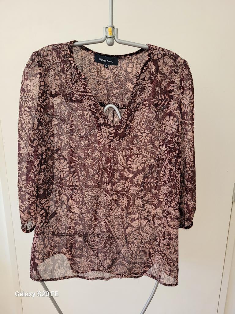 Magnifique chemisier Terre Bleue pour femme, Taille 38/40 (M), Terre Bleue, Comme neuf, Enlèvement