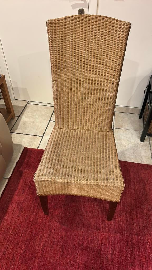 gratis eetkamerstoelen 6, in rotan,, Osier ou Rotin, Enlèvement, Landelijk, Brun