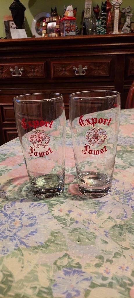 2 vintage glazen lamot export, Verzamelen, Ophalen of Verzenden, Zo goed als nieuw