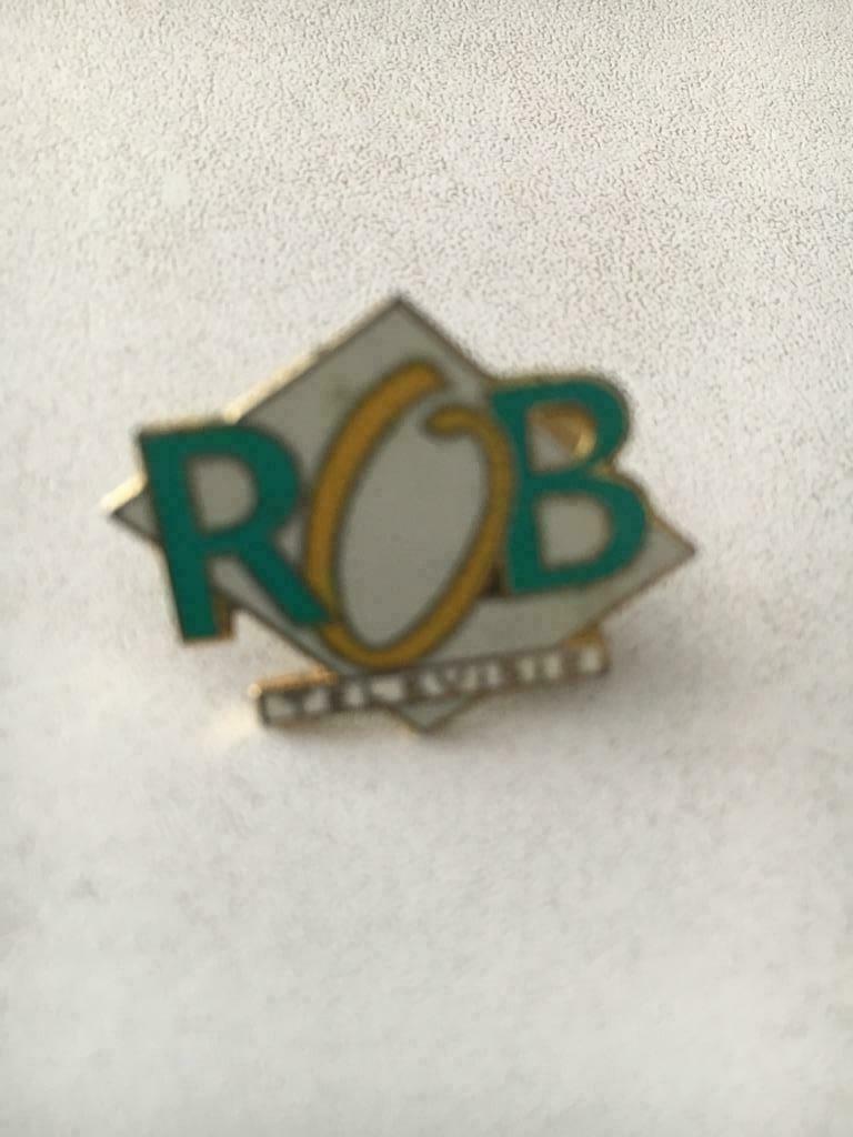 Unieke Pin-Knoopgatspeld ROB-TV', anno 1993, Enlèvement, Neuf, Marque, Insigne ou Pin's