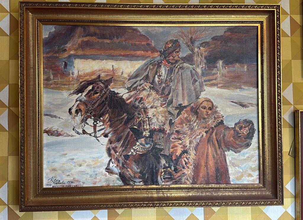 Schilderij naar Kossak, Antiek en Kunst, Kunst | Schilderijen | Klassiek, Ophalen