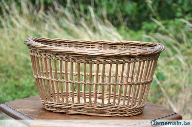 ancien petit panier corbeille rotin, Maison & Meubles, Accessoires pour la Maison | Plataux & Paniers, Enlèvement ou Envoi, Utilisé