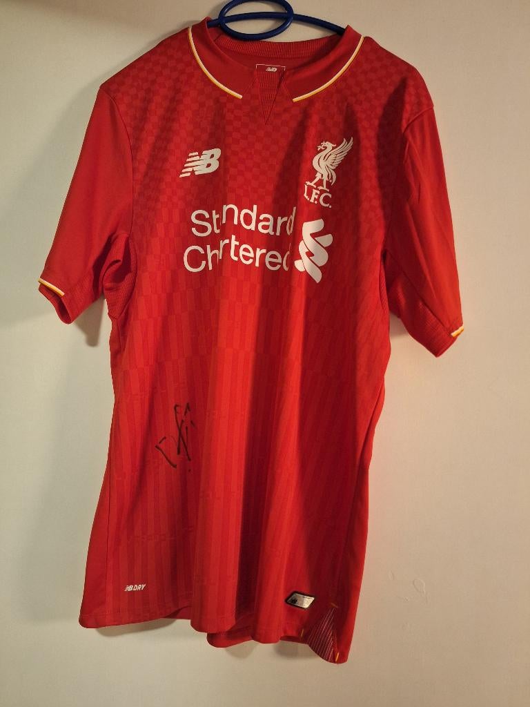 Voetbalshirt Origi en getekend, Enlèvement ou Envoi, New balance, Porté, Taille 48/50 (M)