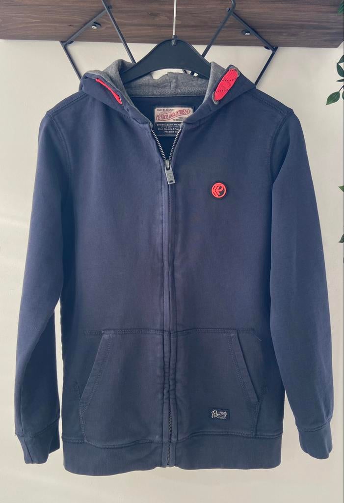 Sweat zippé à capuche PETROL - Taille 152 (12 ans) - 7€, Utilisé, Garçon