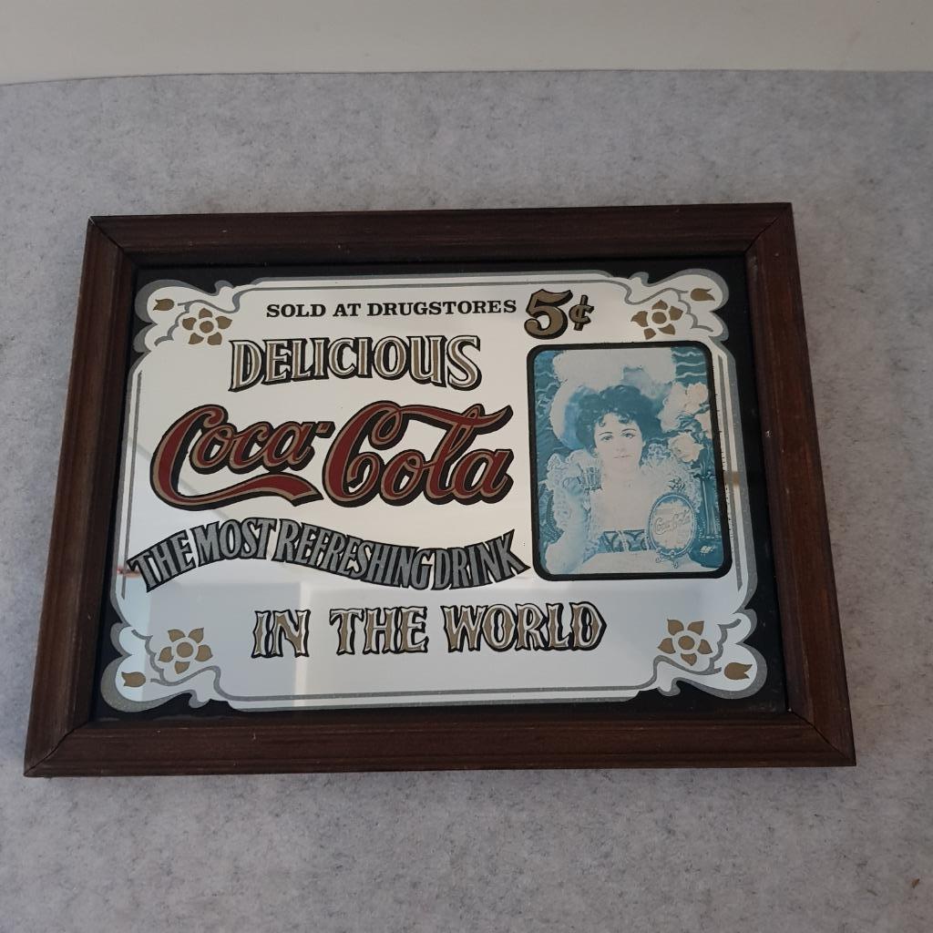 Vintage reclamespiegel(s) Coca Cola, Ophalen of Verzenden