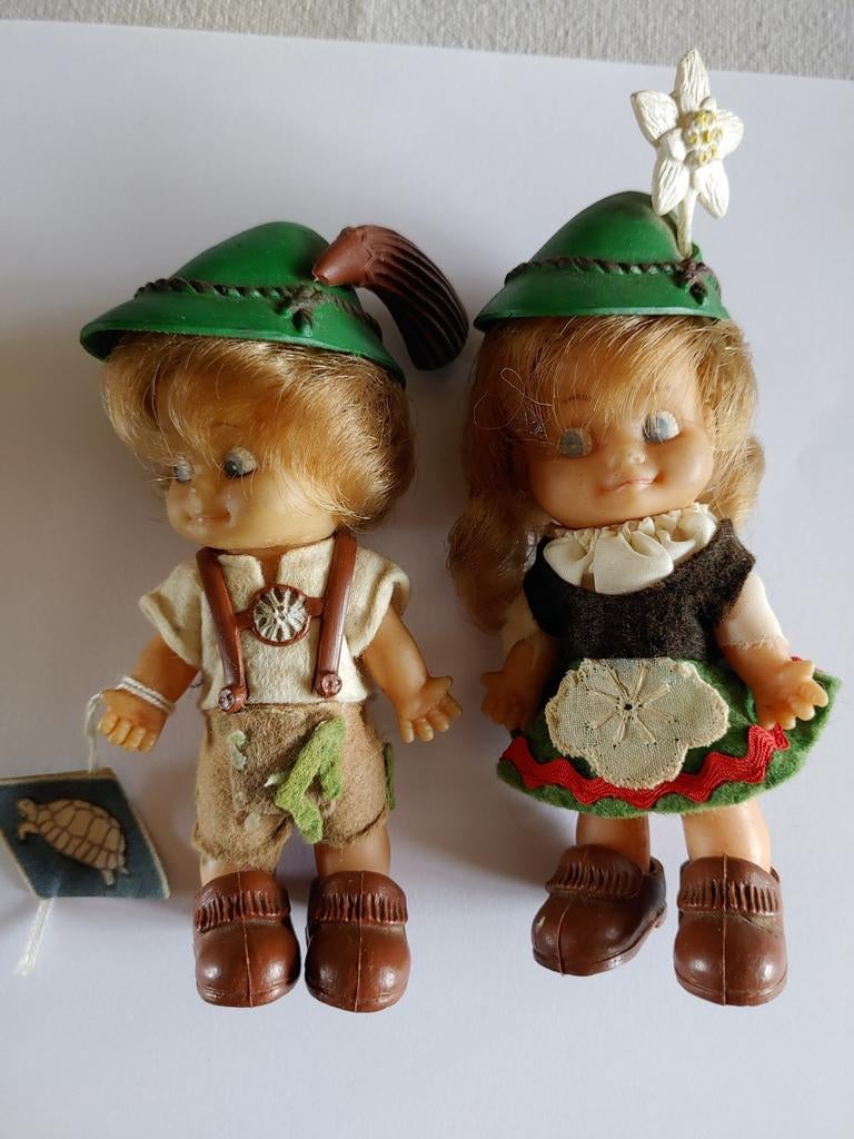 Couple poupees Tortue - Années 60, Enlèvement ou Envoi, Comme neuf