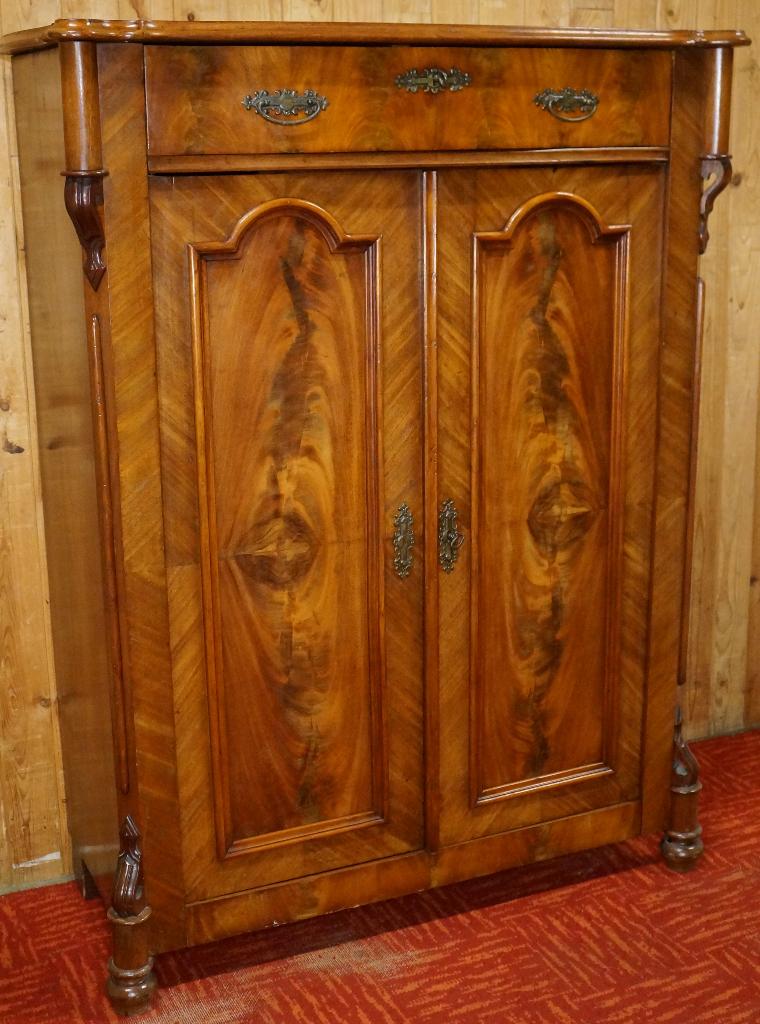 Armoire à deux portes Noten, armoire pour fille bibliothèque, Antiek, Biedermeier, Vintage, Brocante, Klassiek, Art Deco,, Cerisier